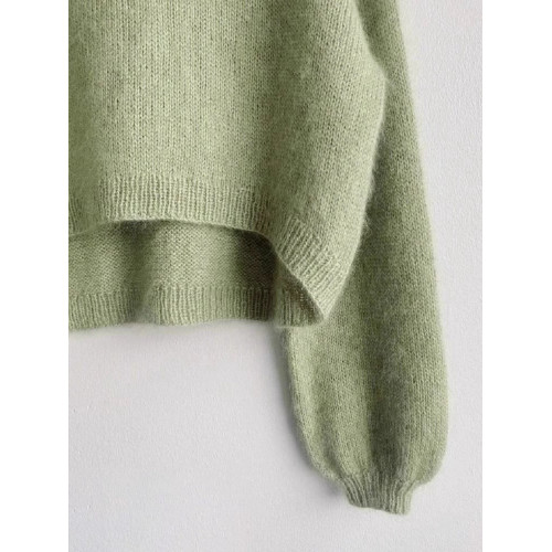 高級感牛油果綠短款套頭針織衫女秋冬慵懶風軟糯毛衣內搭打底上衣 高級感牛油果綠短款套頭針織衫女秋冬慵懶風軟糯毛衣內搭打底上衣