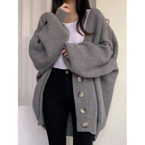 大碼美拉德慵懶風針織開衫毛衣外套女2025秋冬胖mm寬松中長款上衣 大碼美拉德慵懶風針織開衫毛衣外套女2025秋冬胖mm寬松中長款上衣