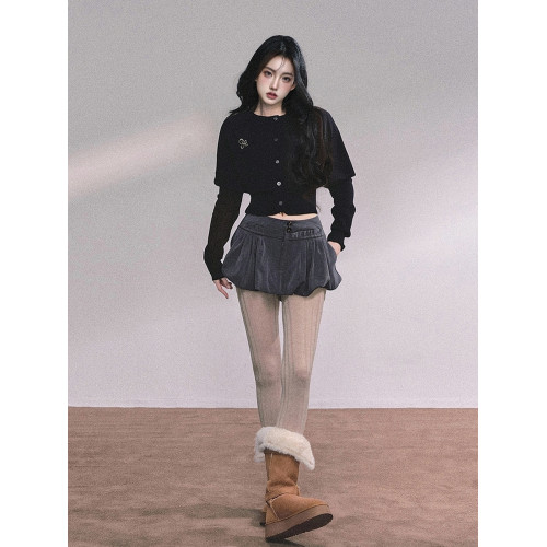 韓系穿搭設計感時尚披肩鬭篷毛衣女2025冬季新款高級洋氣針織上衣