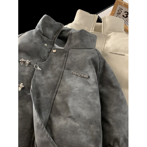 東北零下40度防寒服美式pu皮情侶羽絨服女冬季麵包服寬松棉襖外套 東北零下40度防寒服美式pu皮情侶羽絨服女冬季麵包服寬松棉襖外套