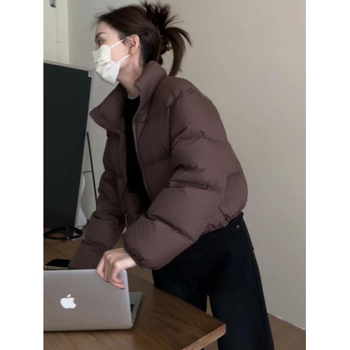 短款肯豆風輕薄羽絨服女冬季新款2025年爆款黑色小個子麵包服外套 短款肯豆風輕薄羽絨服女冬季新款2025年爆款黑色小個子麵包服外套