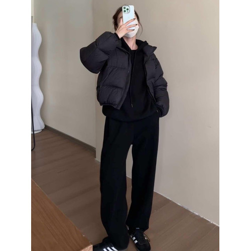 短款肯豆風輕薄羽絨服女冬季新款2025年爆款黑色小個子麵包服外套 短款肯豆風輕薄羽絨服女冬季新款2025年爆款黑色小個子麵包服外套