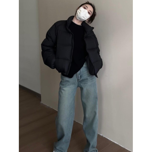 短款肯豆風輕薄羽絨服女冬季新款2025年爆款黑色小個子麵包服外套 短款肯豆風輕薄羽絨服女冬季新款2025年爆款黑色小個子麵包服外套