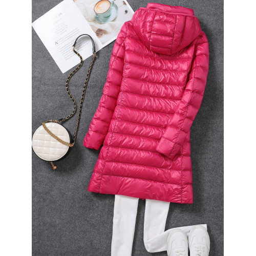 2024年秋冬新款輕薄羽絨服女中長款白鴨絨韓版輕便顯瘦外套脫卸帽 2024年秋冬新款輕薄羽絨服女中長款白鴨絨韓版輕便顯瘦外套脫卸帽