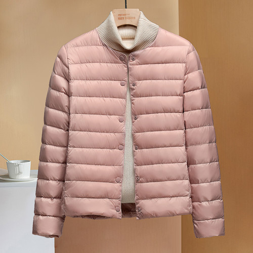 反季輕薄羽絨服內膽女款薄款大碼短款圓領無領秋冬打底內搭外套潮 反季輕薄羽絨服內膽女款薄款大碼短款圓領無領秋冬打底內搭外套潮