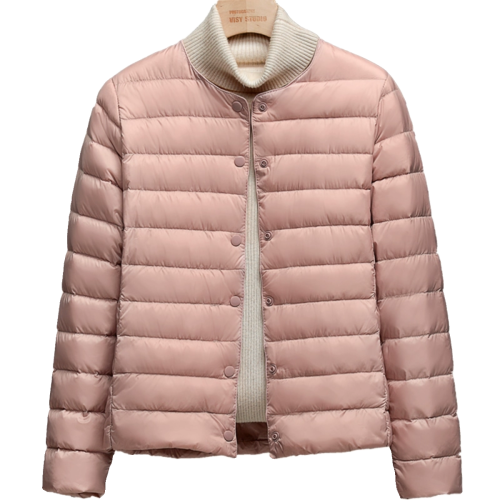 反季輕薄羽絨服內膽女款薄款大碼短款圓領無領秋冬打底內搭外套潮 反季輕薄羽絨服內膽女款薄款大碼短款圓領無領秋冬打底內搭外套潮