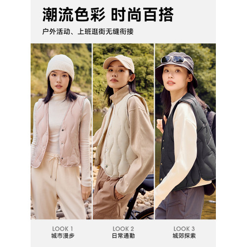 雅鹿輕薄羽絨馬甲內膽女2025冬季新款短款貼身內搭背心保暖馬夾女 雅鹿輕薄羽絨馬甲內膽女2025冬季新款短款貼身內搭背心保暖馬夾女