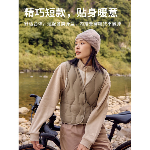 雅鹿輕薄羽絨馬甲內膽女2025冬季新款短款貼身內搭背心保暖馬夾女 雅鹿輕薄羽絨馬甲內膽女2025冬季新款短款貼身內搭背心保暖馬夾女