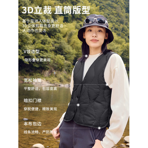 雅鹿輕薄羽絨馬甲內膽女2025冬季新款短款貼身內搭背心保暖馬夾女 雅鹿輕薄羽絨馬甲內膽女2025冬季新款短款貼身內搭背心保暖馬夾女