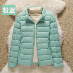 輕薄羽絨服女2022年新款女連帽立領輕便修身薄款短款大碼秋冬外套