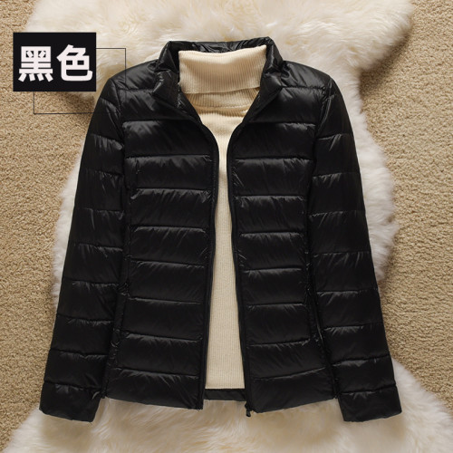 輕薄羽絨服女2022年新款女連帽立領輕便修身薄款短款大碼秋冬外套 輕薄羽絨服女2022年新款女連帽立領輕便修身薄款短款大碼秋冬外套