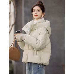 高級感超好看短款羽絨服女冬季2025年新款時尚歐貨連帽連帽厚外套