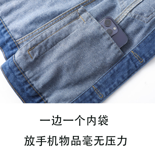 韓版修身百搭牛仔外套女短款春秋小個子休閒內袋長袖學生夾克上衣 韓版修身百搭牛仔外套女短款春秋小個子休閒內袋長袖學生夾克上衣