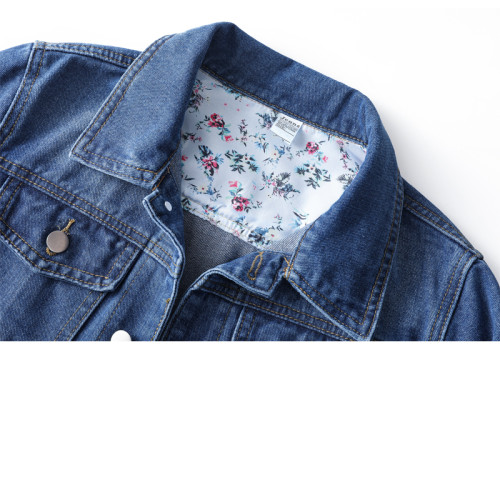 韓版修身百搭牛仔外套女短款春秋小個子休閒內袋長袖學生夾克上衣 韓版修身百搭牛仔外套女短款春秋小個子休閒內袋長袖學生夾克上衣