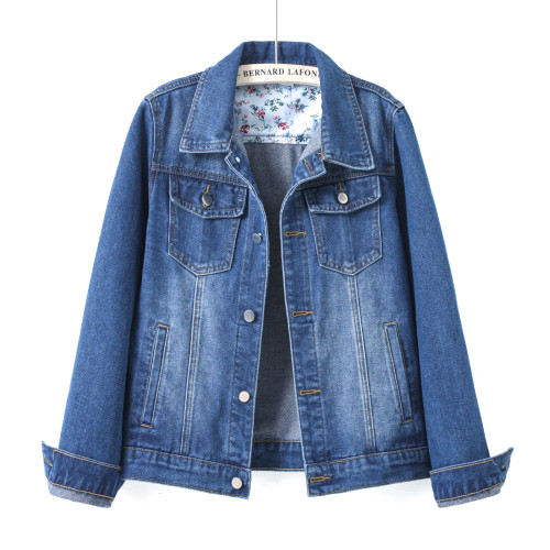 韓版修身百搭牛仔外套女短款春秋小個子休閒內袋長袖學生夾克上衣 韓版修身百搭牛仔外套女短款春秋小個子休閒內袋長袖學生夾克上衣