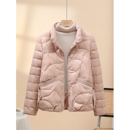 輕薄羽絨服女短款薄款2025年新款韓版時尚立領小個子白鴨絨秋冬潮 輕薄羽絨服女短款薄款2025年新款韓版時尚立領小個子白鴨絨秋冬潮