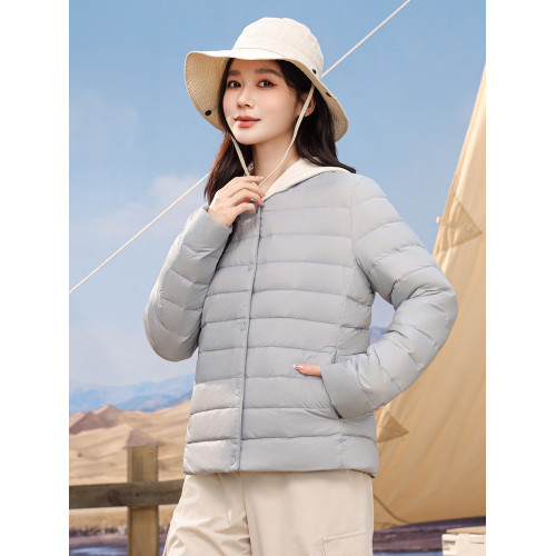 雪中飛2026秋冬新款女士圓領排骨羽絨內恤輕薄內搭通勤百搭文藝