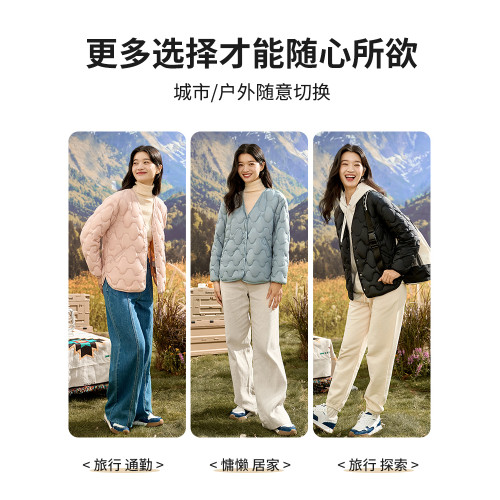 雅鹿輕薄羽絨內膽2025新款時尚羽絨服女短款小個子粉色保暖薄外套 雅鹿輕薄羽絨內膽2025新款時尚羽絨服女短款小個子粉色保暖薄外套