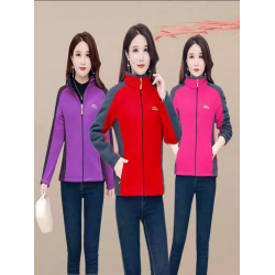 女士加厚外套搖粒絨上衣加絨媽媽中老年雙面抓絨春秋冬季新款衛衣
