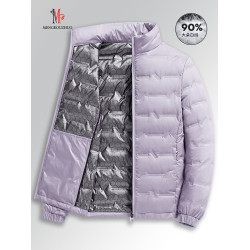 2025新款石墨烯鵞絨輕薄羽絨服連帽石墨稀保暖防風保暖時尚女外套