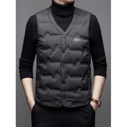 25新款薄款男士高級商務羽絨馬甲秋冬季無領修身內搭貼身保暖背心 25新款薄款男士高級商務羽絨馬甲秋冬季無領修身內搭貼身保暖背心