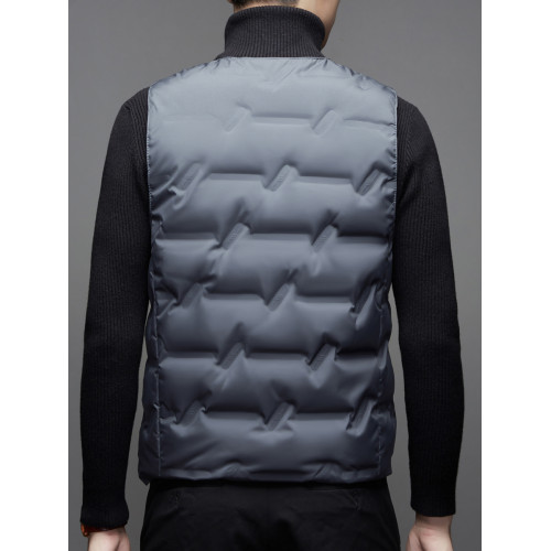 25新款薄款男士高級商務羽絨馬甲秋冬季無領修身內搭貼身保暖背心 25新款薄款男士高級商務羽絨馬甲秋冬季無領修身內搭貼身保暖背心