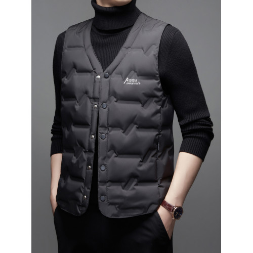 25新款薄款男士高級商務羽絨馬甲秋冬季無領修身內搭貼身保暖背心 25新款薄款男士高級商務羽絨馬甲秋冬季無領修身內搭貼身保暖背心