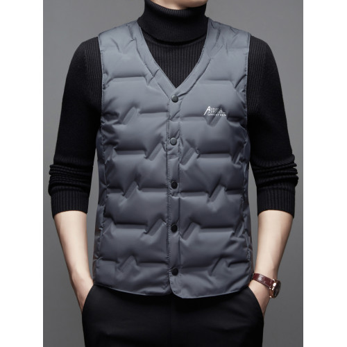 25新款薄款男士高級商務羽絨馬甲秋冬季無領修身內搭貼身保暖背心 25新款薄款男士高級商務羽絨馬甲秋冬季無領修身內搭貼身保暖背心