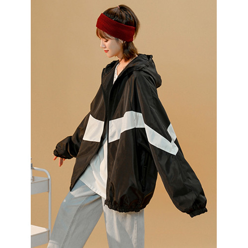 運動外套女春秋寬松大碼胖mm女裝新款夾棉短款夾克沖鋒衣休閒風衣 運動外套女春秋寬松大碼胖mm女裝新款夾棉短款夾克沖鋒衣休閒風衣