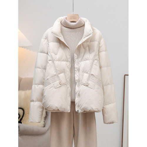 輕薄羽絨服女2025秋冬新款韓版白鴨絨小個子立領短款時尚洋氣外套 輕薄羽絨服女2025秋冬新款韓版白鴨絨小個子立領短款時尚洋氣外套