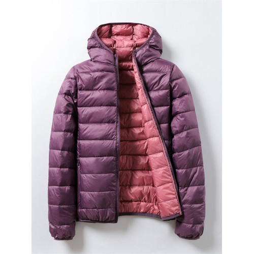 2024秋冬新款輕型短款連帽雙面穿兩面穿輕薄薄款羽絨服女大碼外套 2024秋冬新款輕型短款連帽雙面穿兩面穿輕薄薄款羽絨服女大碼外套