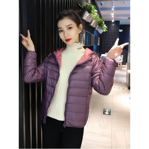 2024秋冬新款輕型短款連帽雙面穿兩面穿輕薄薄款羽絨服女大碼外套 2024秋冬新款輕型短款連帽雙面穿兩面穿輕薄薄款羽絨服女大碼外套