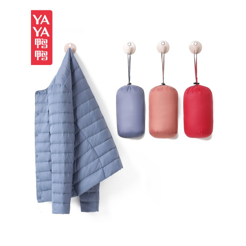 鴨鴨輕薄羽絨服女短款圓領時尚輕便內膽薄款內搭外穿休閒保暖外套 鴨鴨輕薄羽絨服女短款圓領時尚輕便內膽薄款內搭外穿休閒保暖外套