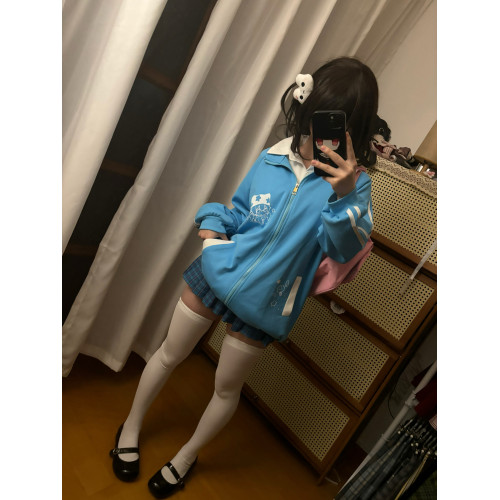 邱邱自製日系萌感動漫感宅宅立領百搭秋季新款長袖外套 邱邱自製日系萌感動漫感宅宅立領百搭秋季新款長袖外套