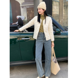 羽絨內膽女冬新款修身輕薄保暖內穿圓領羽絨服短款內搭V領配大衣