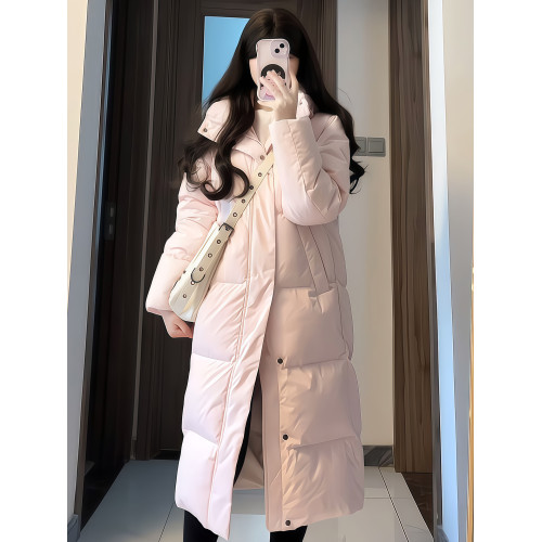 2025年冬季新款長款過膝羽絨服女白鴨絨加厚連帽寬松學生反季外套 2025年冬季新款長款過膝羽絨服女白鴨絨加厚連帽寬松學生反季外套