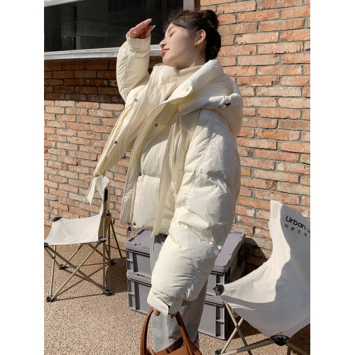 短款羽絨服女2025新款冬季bm風白鴨絨麵包服小個子羽絨服外套女冬