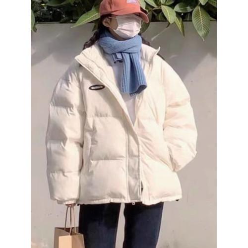 短款白色棉服女冬季2025新款小個子寬松韓版學生巨好看的加厚外套 短款白色棉服女冬季2025新款小個子寬松韓版學生巨好看的加厚外套