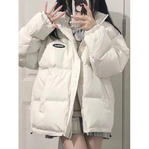 短款白色棉服女冬季2025新款小個子寬松韓版學生巨好看的加厚外套 短款白色棉服女冬季2025新款小個子寬松韓版學生巨好看的加厚外套