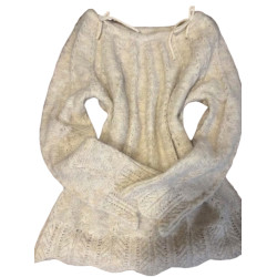 一字肩毛衣女秋冬季2025新款慵懶風高級感內搭打底衫露肩針織上衣