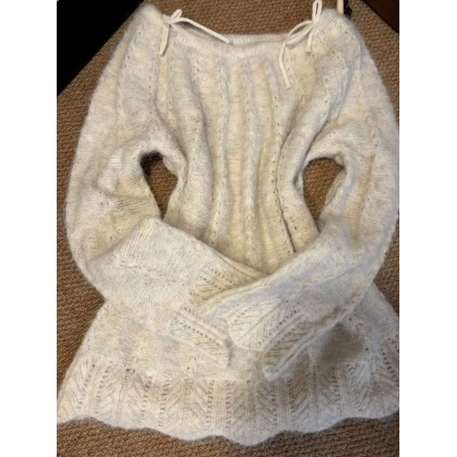 一字肩毛衣女秋冬季2025新款慵懶風高級感內搭打底衫露肩針織上衣 一字肩毛衣女秋冬季2025新款慵懶風高級感內搭打底衫露肩針織上衣