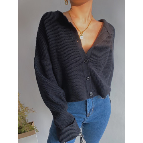 自製白開衫毛衣外套女寬松新款長袖外穿上衣春秋短款針織衫ins潮 自製白開衫毛衣外套女寬松新款長袖外穿上衣春秋短款針織衫ins潮