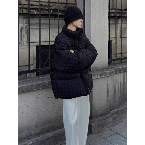 美式小香風編織羽絨服棉服男款冬季小衆設計師高級感男裝棉衣外套 美式小香風編織羽絨服棉服男款冬季小衆設計師高級感男裝棉衣外套