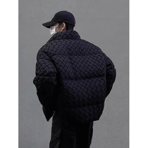 美式小香風編織羽絨服棉服男款冬季小衆設計師高級感男裝棉衣外套 美式小香風編織羽絨服棉服男款冬季小衆設計師高級感男裝棉衣外套