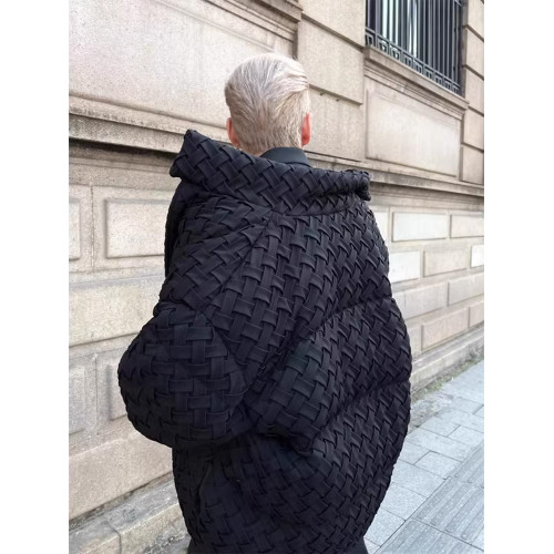 美式小香風編織羽絨服棉服男款冬季小衆設計師高級感男裝棉衣外套 美式小香風編織羽絨服棉服男款冬季小衆設計師高級感男裝棉衣外套
