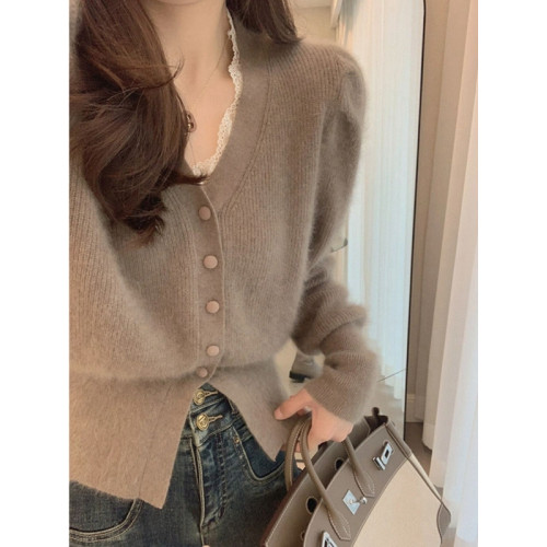 海軍藍高級感氣質毛衣開衫外套女秋冬新款洋氣顯瘦小香風針織上衣 海軍藍高級感氣質毛衣開衫外套女秋冬新款洋氣顯瘦小香風針織上衣