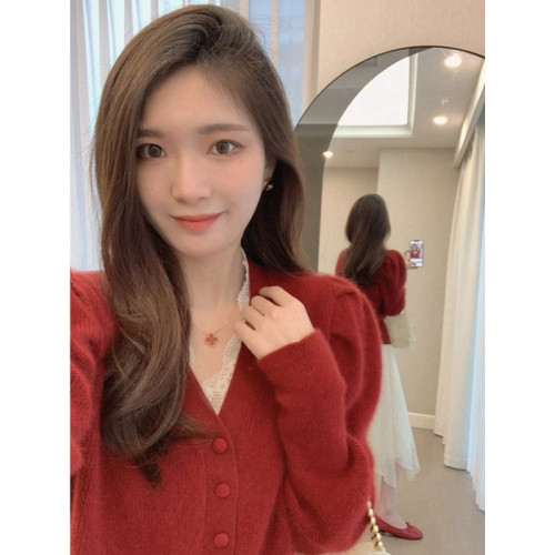 海軍藍高級感氣質毛衣開衫外套女秋冬新款洋氣顯瘦小香風針織上衣 海軍藍高級感氣質毛衣開衫外套女秋冬新款洋氣顯瘦小香風針織上衣