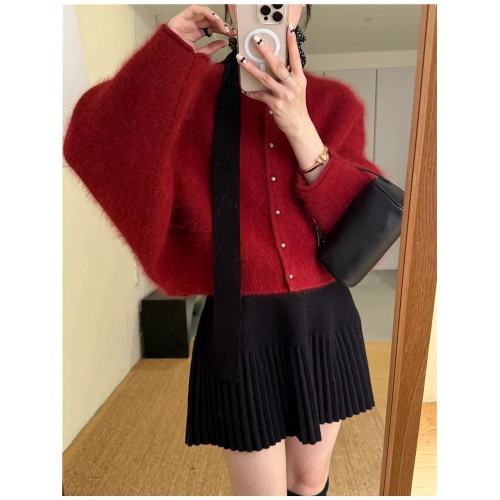 慵懶風軟糯小香風毛衣外套女秋冬2025新款寬松顯瘦針織開衫上衣 慵懶風軟糯小香風毛衣外套女秋冬2025新款寬松顯瘦針織開衫上衣