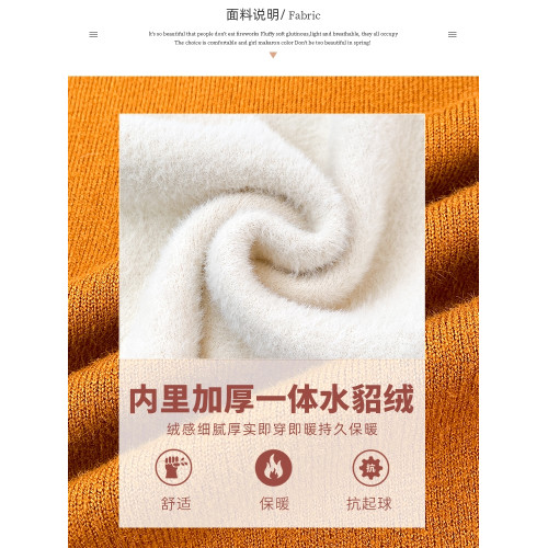 秋冬洋氣加絨加厚小衆設計感半高領毛衣中領一體絨打底衫女士內搭 秋冬洋氣加絨加厚小衆設計感半高領毛衣中領一體絨打底衫女士內搭