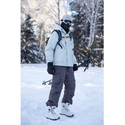 東北零下40度羽絨褲男冬季戶外雪地滑雪褲漠河防寒防水防風工裝褲